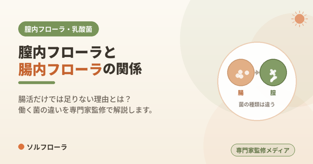 膣内フローラと腸内フローラの関係