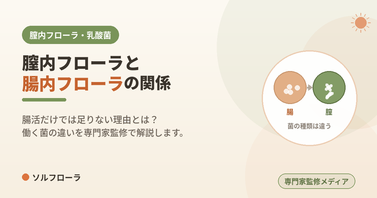膣内フローラと腸内フローラの関係